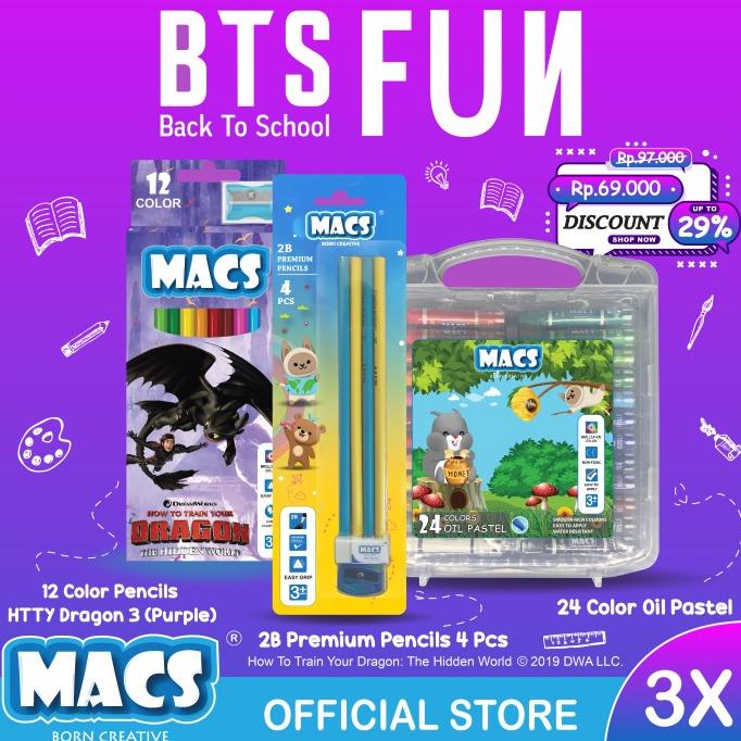 

Sale BTS Fun MACS Pensil 2B Pensil Warna Crayon /ALAT TULIS AESTHETIC/ALAT TULIS SEKOLAH/ALAT TULIS SET/ALAT TULIS LENGKAP/ALAT TULIS ANAK/ALAT TULIS LUCU
