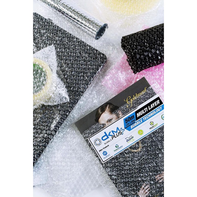 

PLASTIK BUBBLE WRAP HITAM PEKAT - ANTI TEMBUS (Merk DKM, 125cm x 50m