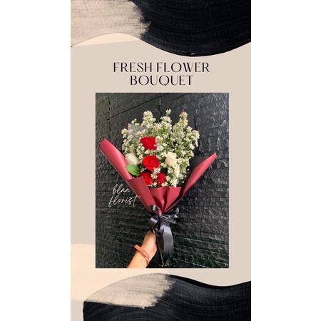 Bouquet Bunga Asli Fresh Flower / Buket Bunga Asli Lembang