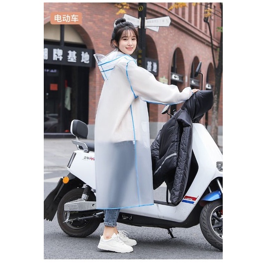 Jas Hujan Gamis Terusan Korea Style Raincoat Fashion Model Terusan Trasparan Doof Model Terbaru