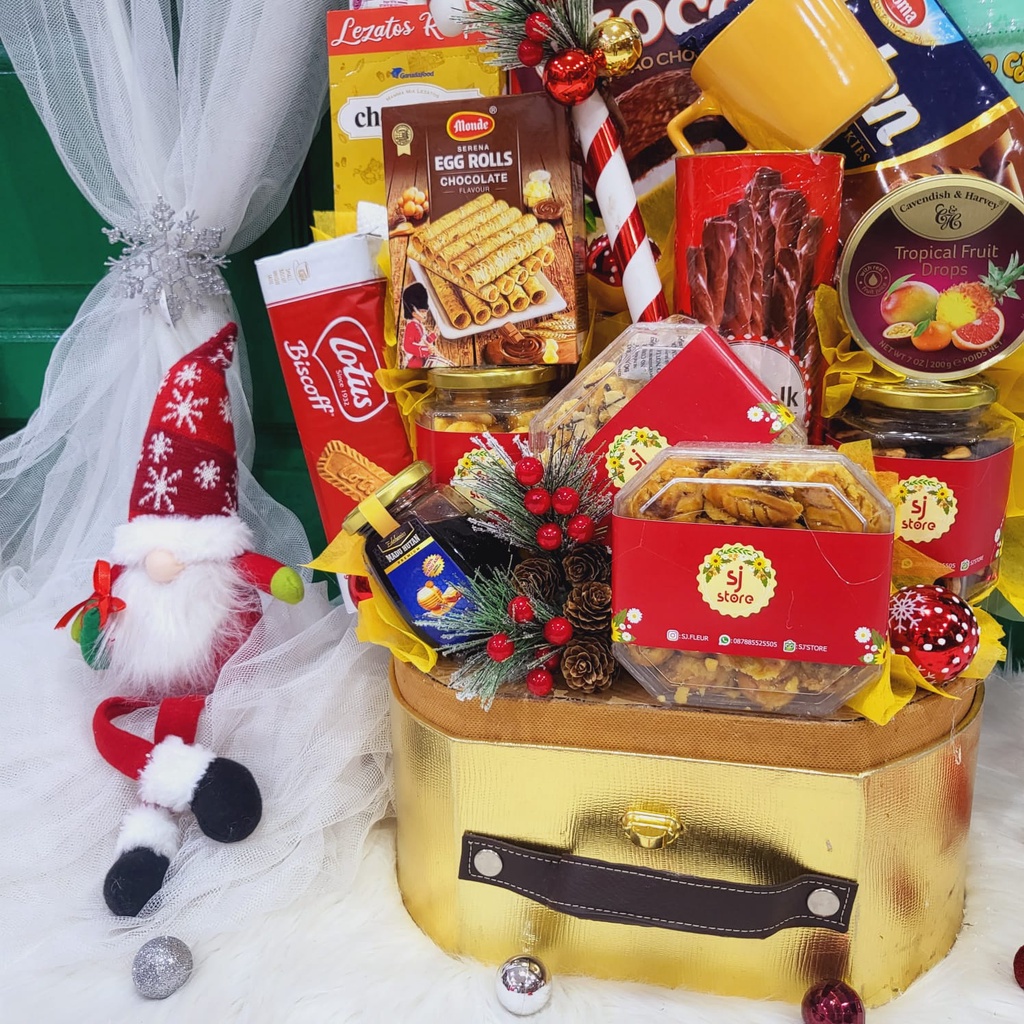 

Paket Dekorasi Hampers Natal Christmas Parcel Hadiah Kue Kering 331
