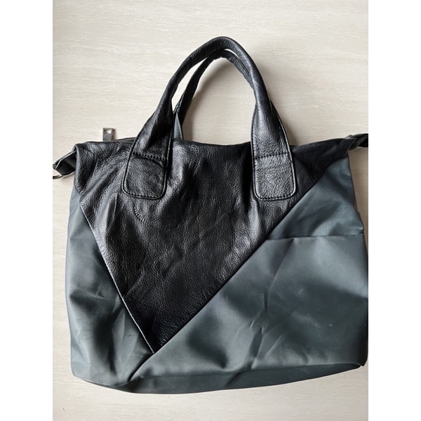 Tas preloved kulit mix nilon