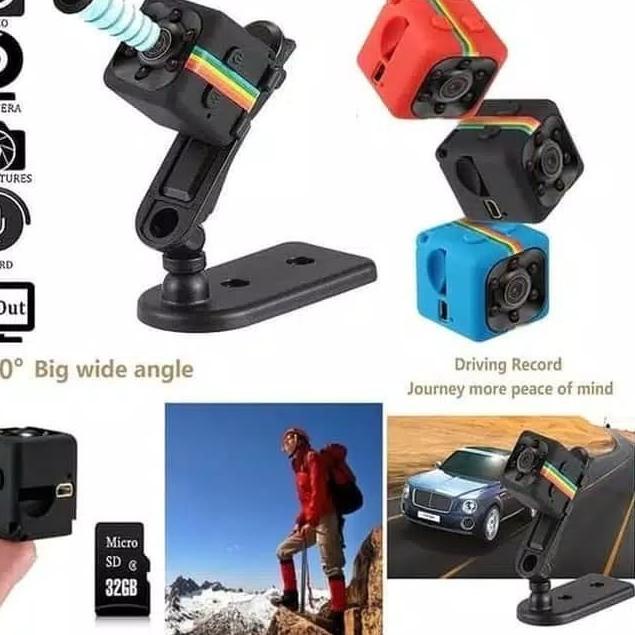 CAMERA MINI SPY CAMERA PENGINTAI MINI DV SQ11 FULL HD 1080P - Hitam