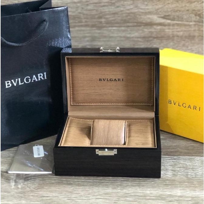 Jual Kotak Jam Tangan Bvlgari Original Segi Hitam Shopee Indonesia