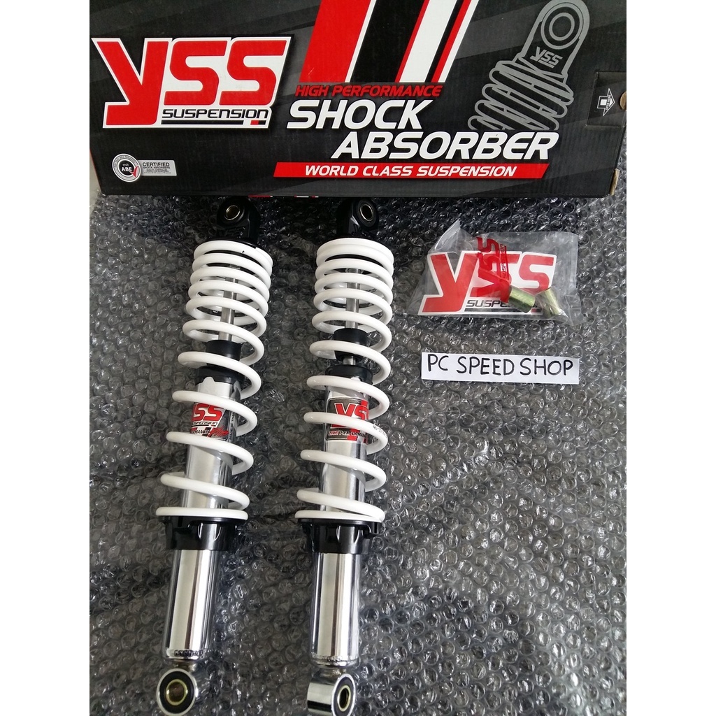 SHOCKBREAKER SHOCK SKOK YSS TOP PRIME UKURAN 340MM CHROME / WHITE YSS ORIGINAL