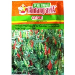 Benih Bibit Cabe rawit hijau Genie 10gr / Benih Cabai Unggul Bintang Asia