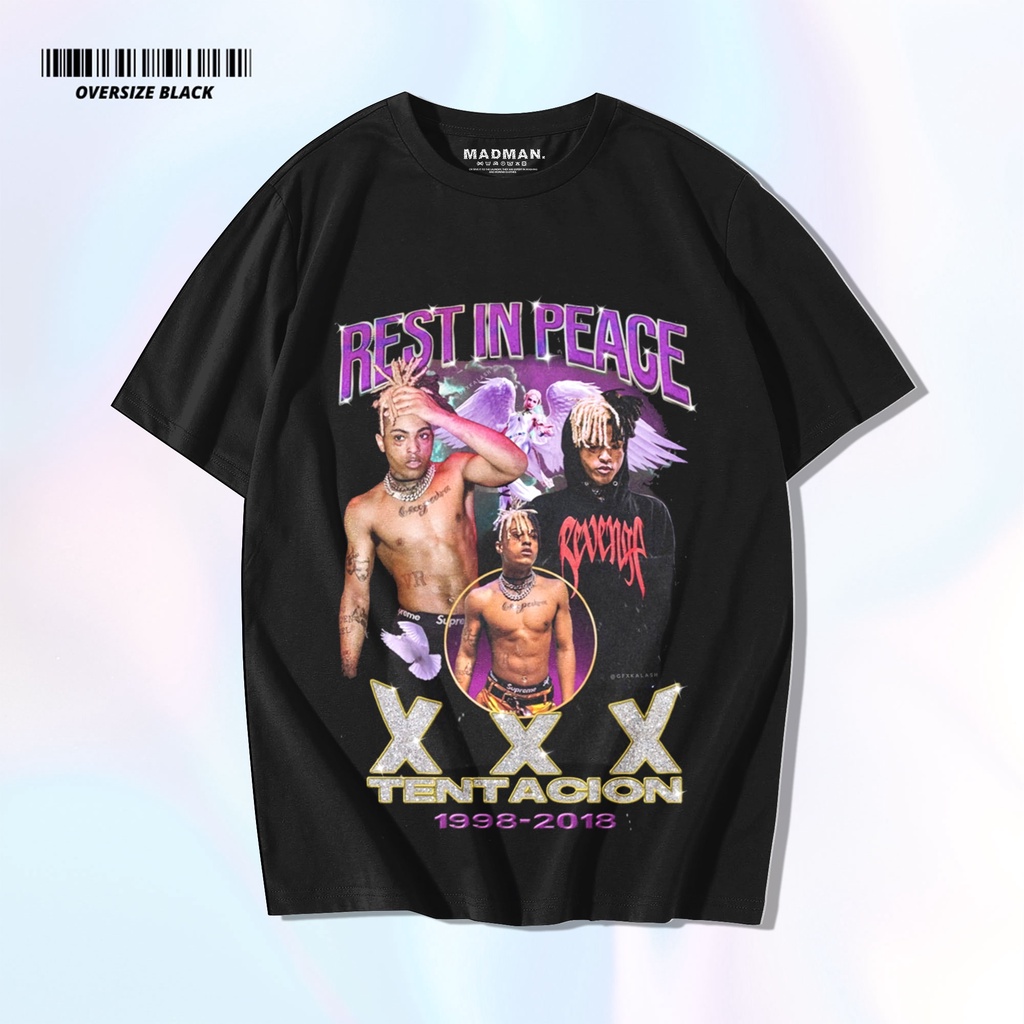 MADMAN Kaos XXXTentacion Oversize Premium | Distro | Rapper | Music Vintage | Atasan | HO | RPR2