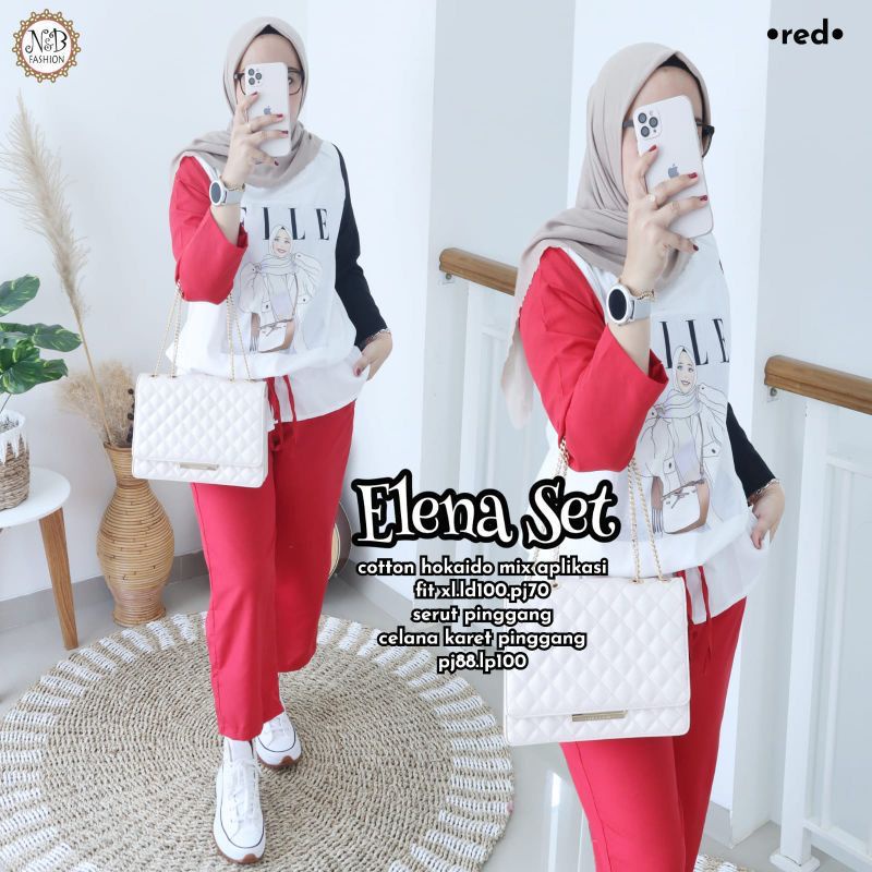 ELLENA SET | SETELAN CELANA HALUS ADEM NYAMAN DI PAKAI TERMURAH