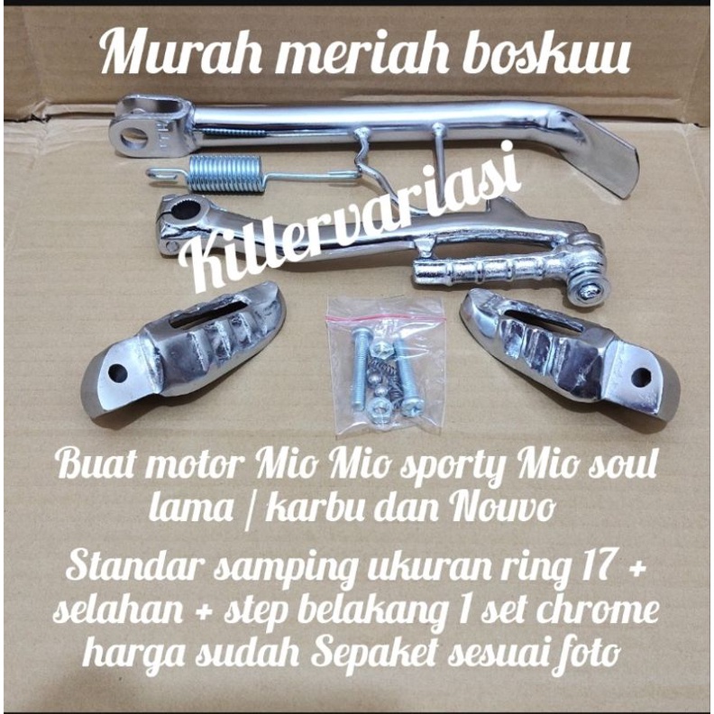 promo paket standar samping Mio Mio sporty Mio soul lama Nouvo paket 3 in 1 chrome sesuai foto