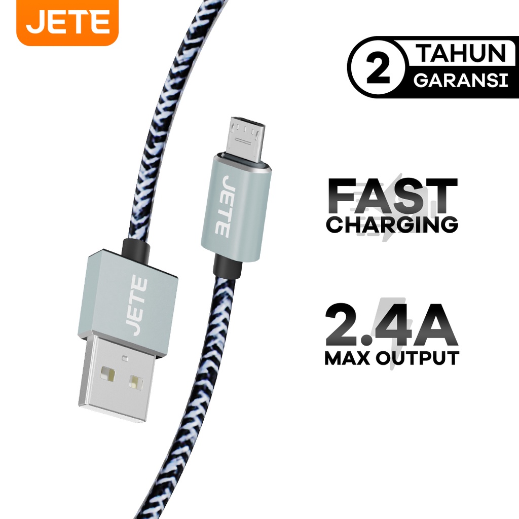 Kabel USB Micro Fast Charging JETE Razors - Garansi Resmi 2 Tahun