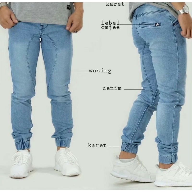 Celana Panjang Jeans Jogger Celana Jogger Jeans