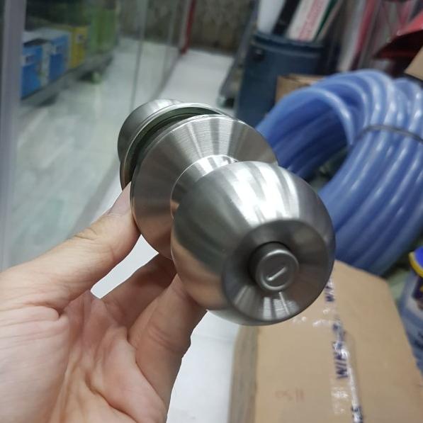 Handle kunci pintu bulat kamar mandi Yale VCA 5127 VCA5127 silver