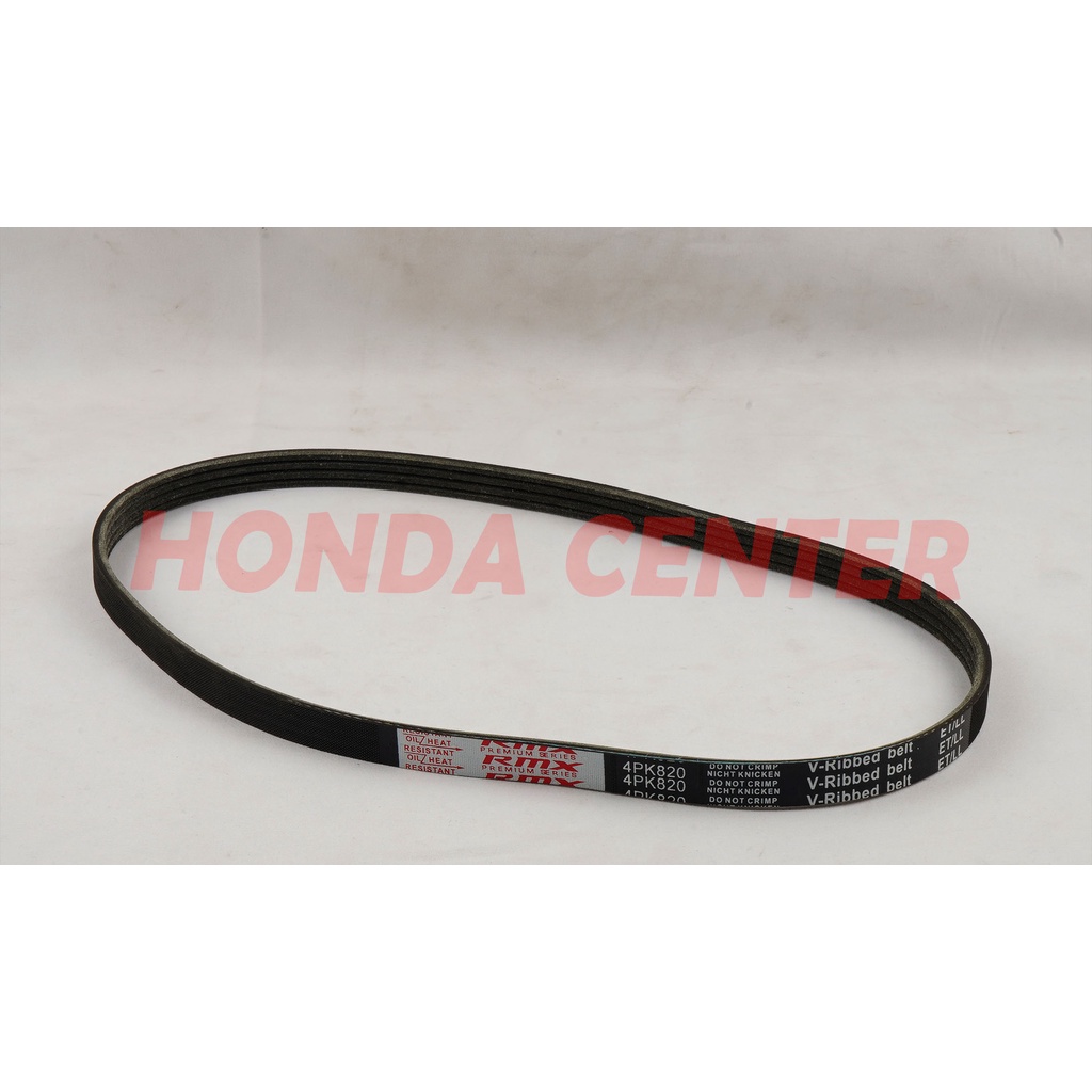 fan belt atau tali kipas belting untuk kompresor ac  civic ferio 1996 1997 1998 1999 2000 city z 1996 1997 1998 1999 2000 2001 2002 4pk 820 38920-P2A-013