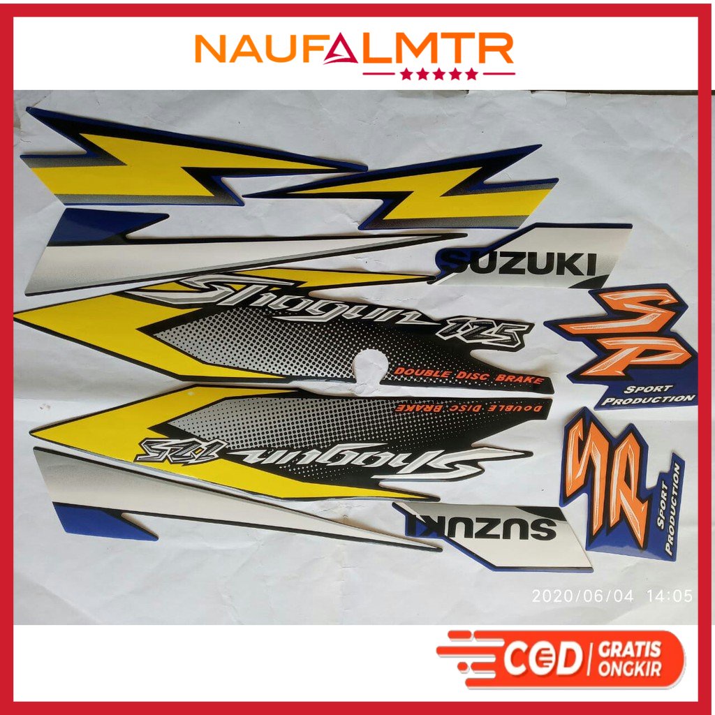 Stiker Striping Shogun 125 Sp 2006 biru