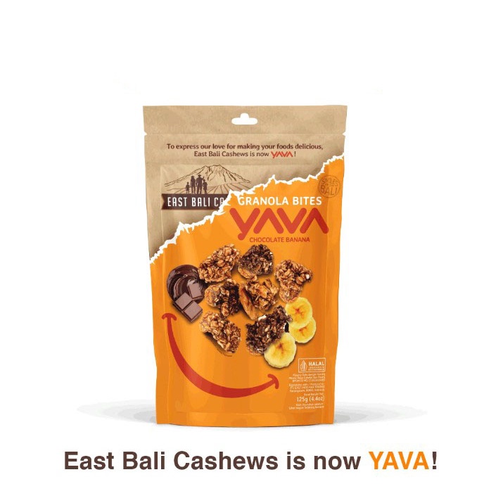 East Bali Cashews Yava Granola Bites Chocolate Banana 125gr