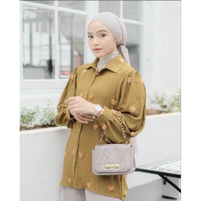 NAVALIA SHIRT / ATASAN WANITA / KEMEJA / BLOUSE / BUSUI