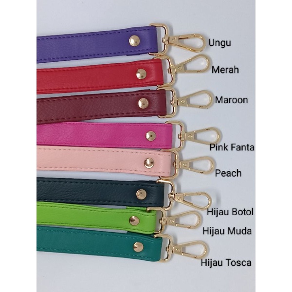 Strap 1, 5 cm Slingbag Ring Tebal Premium Tali Tas selempang untuk tas wanita terbaru accesories tas perempuan tas selempang korea  kulit sintetis premium anti ngelupas untuk tas kerja wanita terbaru