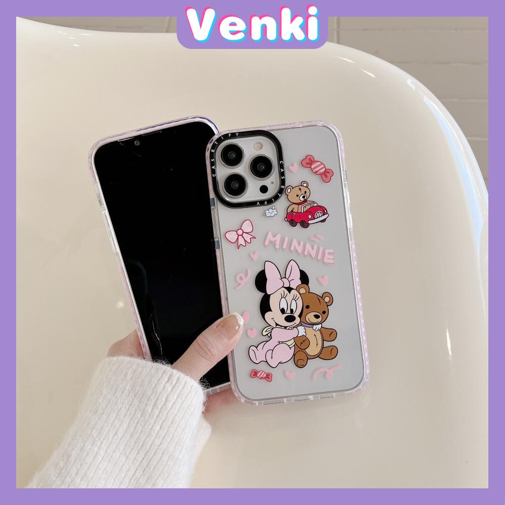 Case iPhone 14 Pro Max Thickened Silicone Soft Case Clear Cute Cartoon Mouse Shockproof Camera Protection Compatible For iPhone 13 12 11 Pro Max XR XS 6 6S 7 8 Plus