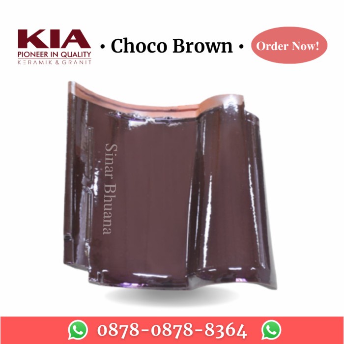 Genteng KIA Coco Brown Kw1 / Genteng Murah Berkualitas