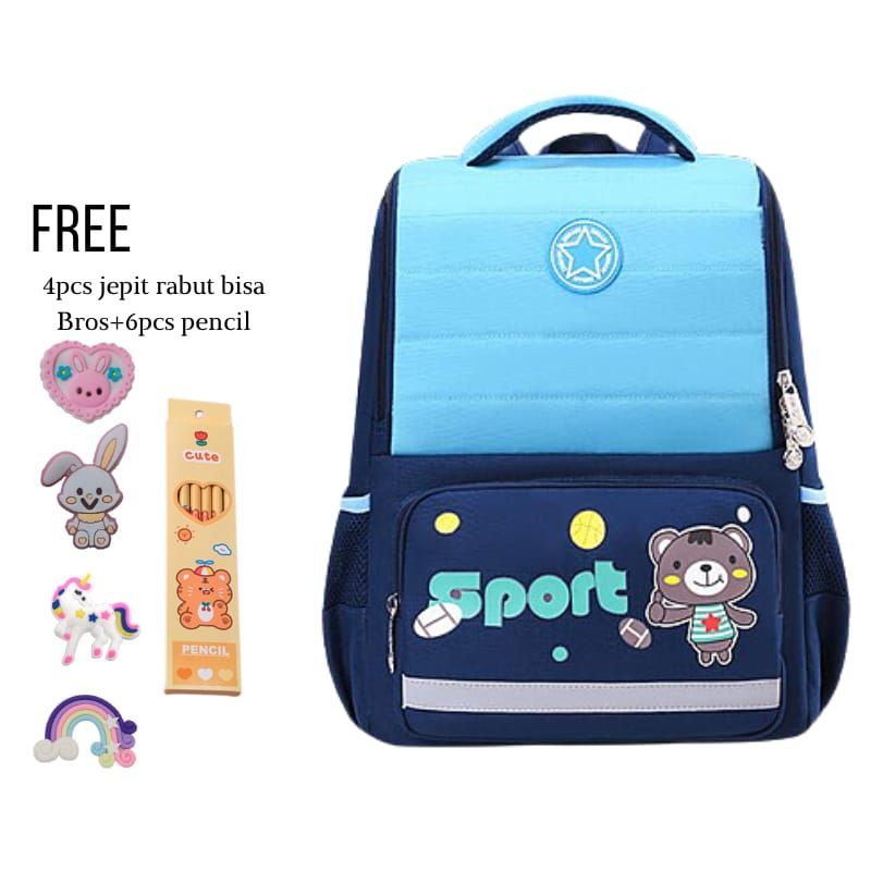 Tas Sekolah Anak SPORT BEAR2022/ Taskuliah/ Taspunggung/Tasgendong