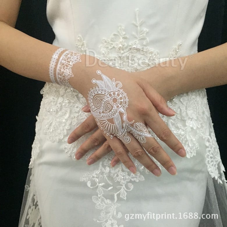 Henna Instan Putih Hena Tatoo Tattoo Pengantin Hena Wedding