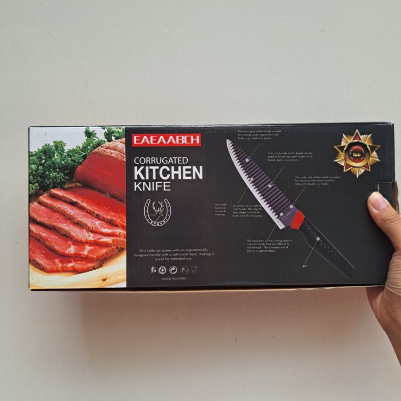 EAEAABCH Corrugated Kitchen Knife / Pisau Dapur Set