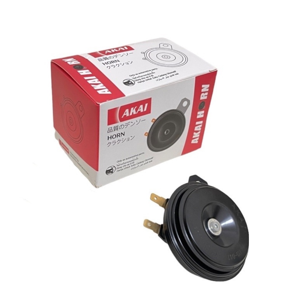 Klakson Disc AKAI Satuan 12 V Universal Semua Motor Dan Mobil 12 V