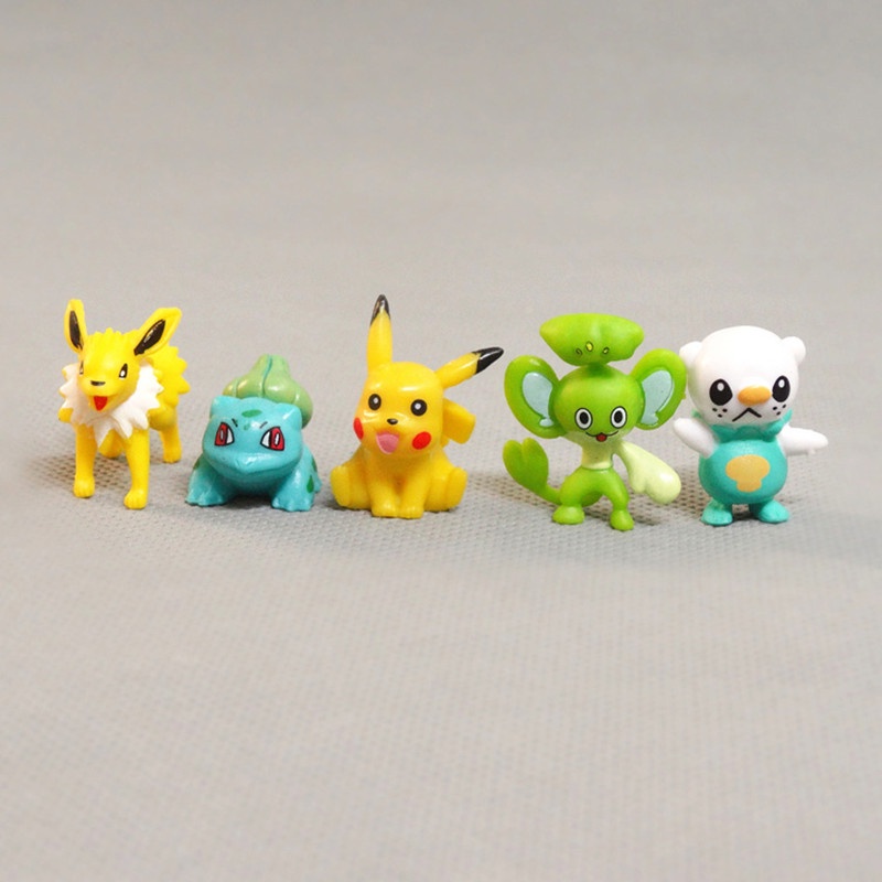 24 Pcs / Set TAKARA TOMY Action Figures Anime Pokemon No Repeats Charizard Squirtle Pikachu Isi 48Pcs Untuk Koleksi Anak