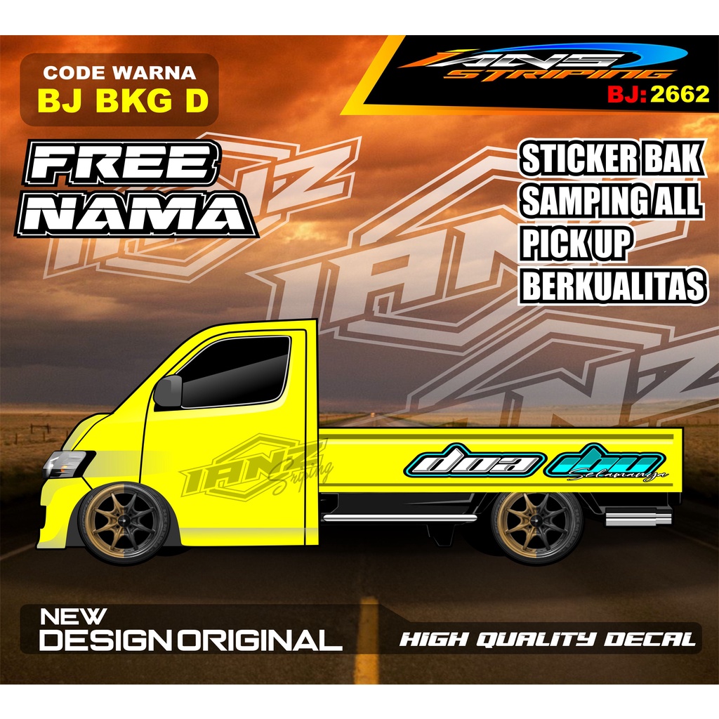 DECAL STICKER TULISAN BAK SAMPING  GRANMAX PICK UP / STICKER BAK SAMPING GRANMAX / DECAL STICKER GRANMAX PICK UP