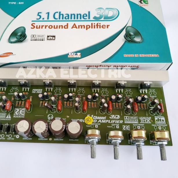 Kit Power Amplifier Aktif 5.1 Surround 3D