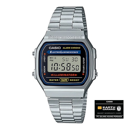 JAM TANGAN Casio A 168WA A-168WA A-168WA-1 Original RESMI