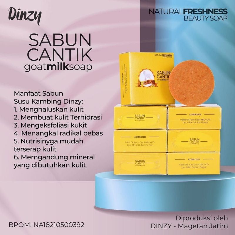 Sabun Dinzy Sabun Kecantikan Sabun Susu kambing Sabun Herbal Berkualitas