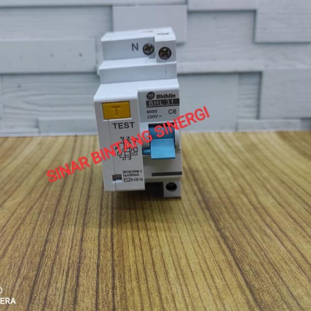 ELCB/RCCB SHIHLIN 1P+N 6A 30mA