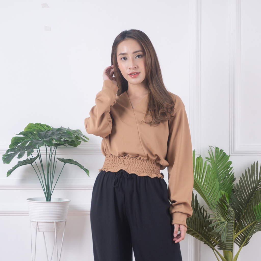 ZASKIYA - Serena Top / Pakaian Atasan Wanita / Blouse Korean Style