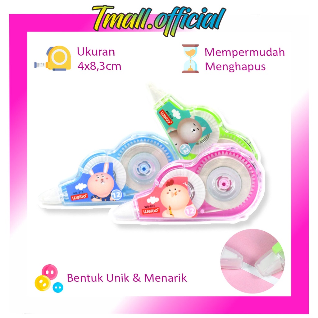 

❄ TMALL ❄ S002 Correction Tape Students Stationary School Supplies 5M Multiple Color