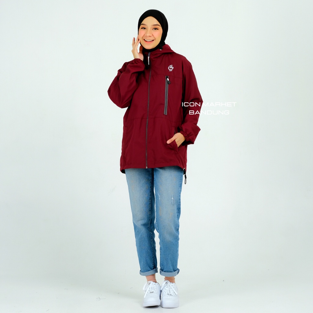 Jaket Parasut Wanita Waterproof  Model Ararat size M L XL XXL Original FCF / Jaket OUTDOOR UNISEX Anti Air Size M L XL XXL