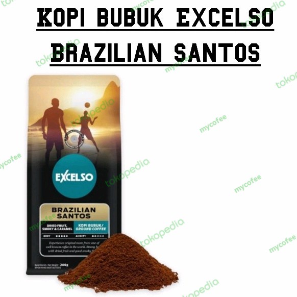 

KOPI BUBUK EXCELSO BRAZILLIAN SANTOS 200GR