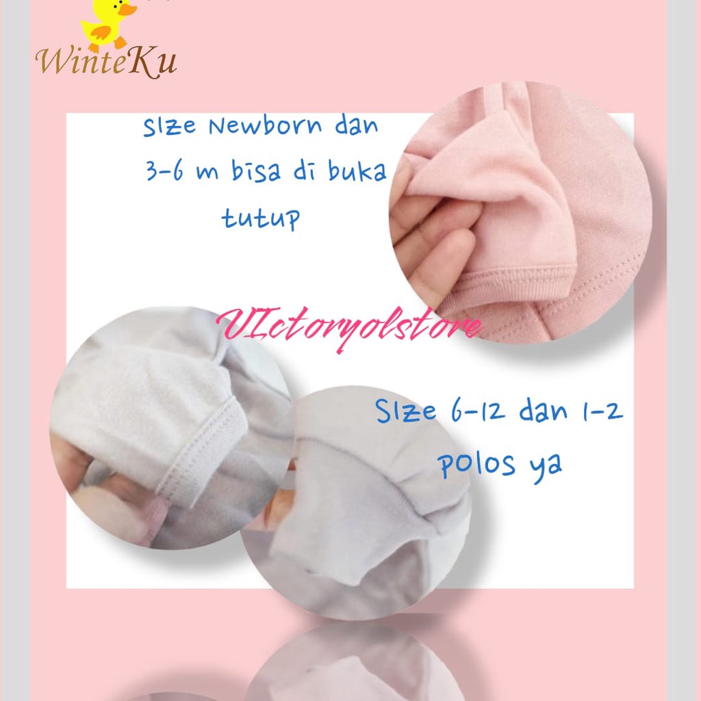 Winteku Piyama / Setelan Baju Kancing Panjang + Celana Panjang Polos