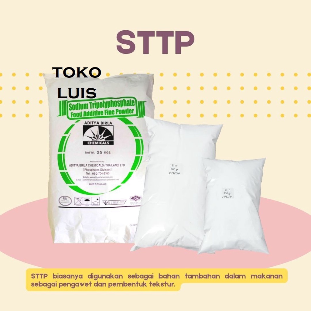 

STTP /STPP (Sodium Tripolyphosphate) Pengenyal Bakso,Mie