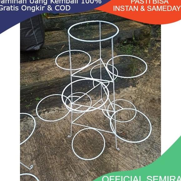 STANDING POT MENARA 10 LUBANG POT DIAMETER 20 cm TINGGI 80 cm