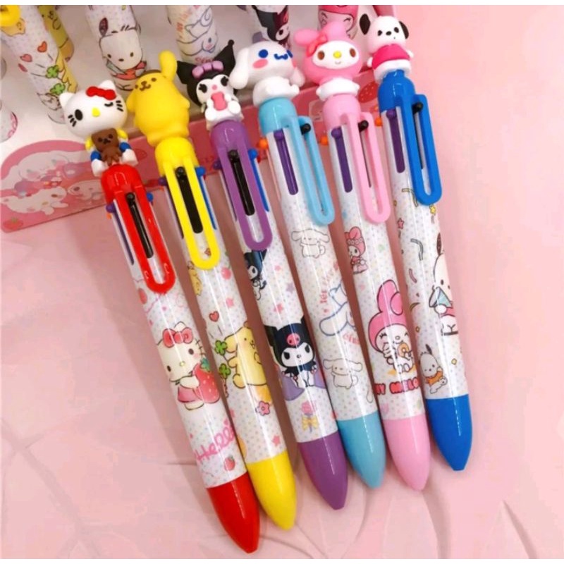 

Pulpen 6 Warna My Melody Kuromi Cinnamoroll Pompompurin Hello Kitty Pochacco