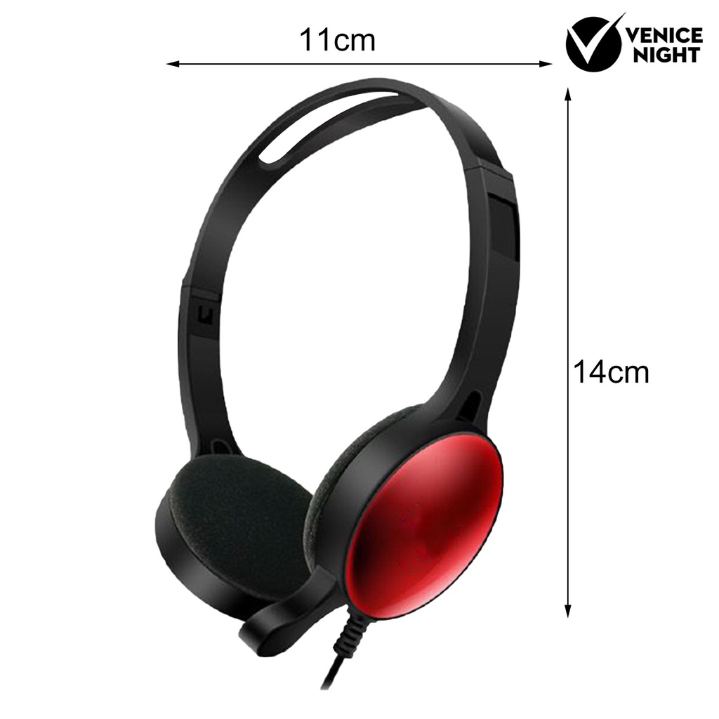 (VNEP) (Berkabel) GM-008 Headset Noise Reduction Retractable 3.5mm Jack Headphone Dinamis untuk Ponsel