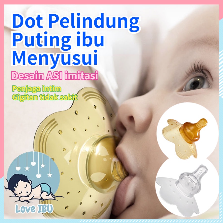 Pelindung Puting Ibu Menyusui Untuk Bayi Tumbuh Gigi / Nipple Shield Bahan Silikon / Nipple Pad/ Nipple Cover Pelindung Puting Bahan Silikon Untuk Menyusui Nipple Shiled Breast Pad Pelindung Puting Susu IBU Silikon BPA Free Dot Puting Susu IBU