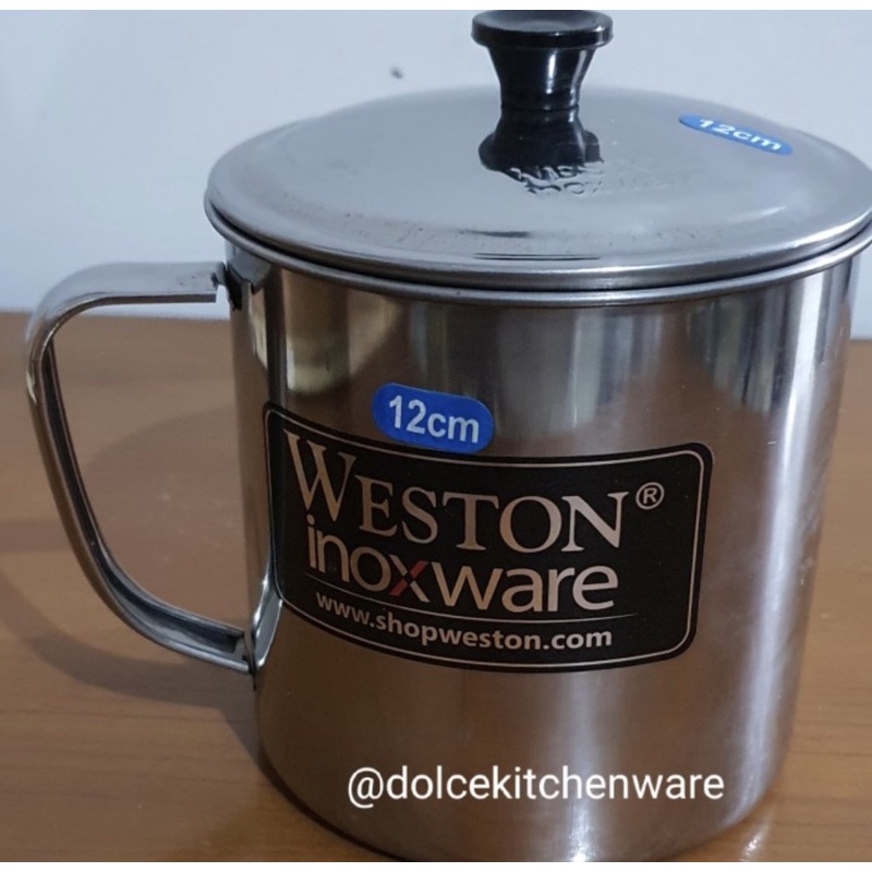 Mug Stainless Steel WESTON INOXWARE - 12 Cm