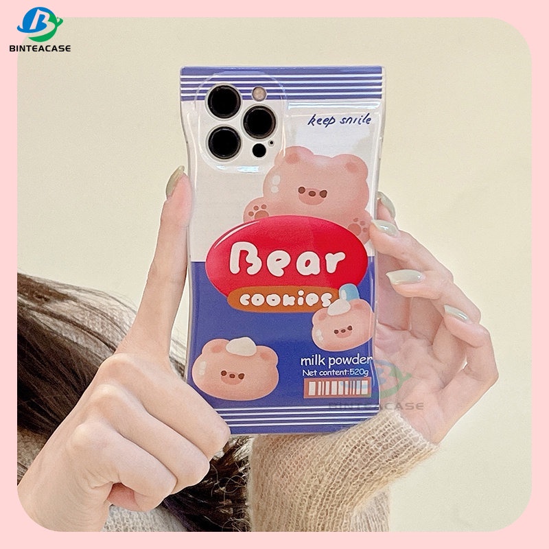 Soft Case TPU Motif Beruang Untuk OPPO A57 2022 A77S A15 A16 A16K A54 A53 A12 A5S A7 A3S A11k A31 A52 A92 A94 A37 F9 A1K A76