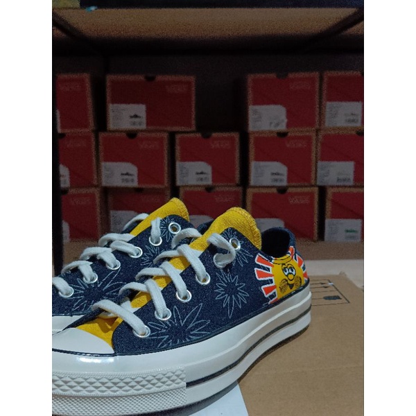 Converse Chuck 70s OX Amarillo Mandarin Original Resmi Map