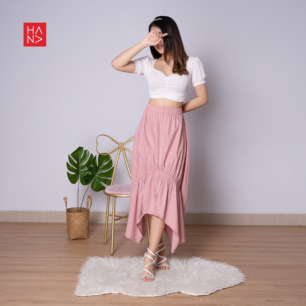 Jual Hana Fashion - Rexy Midi Skirt Rok Wanita Korean Look - SK034