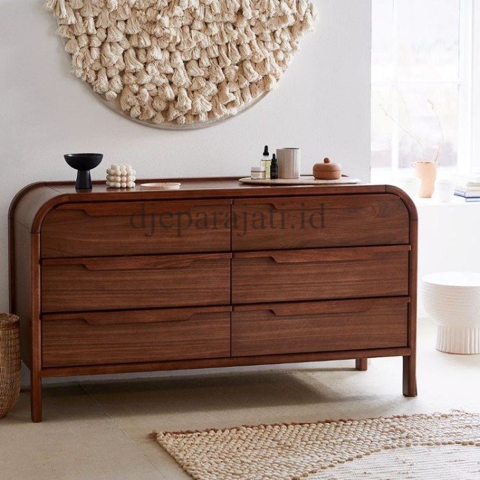 drawer cabinet kayu jati