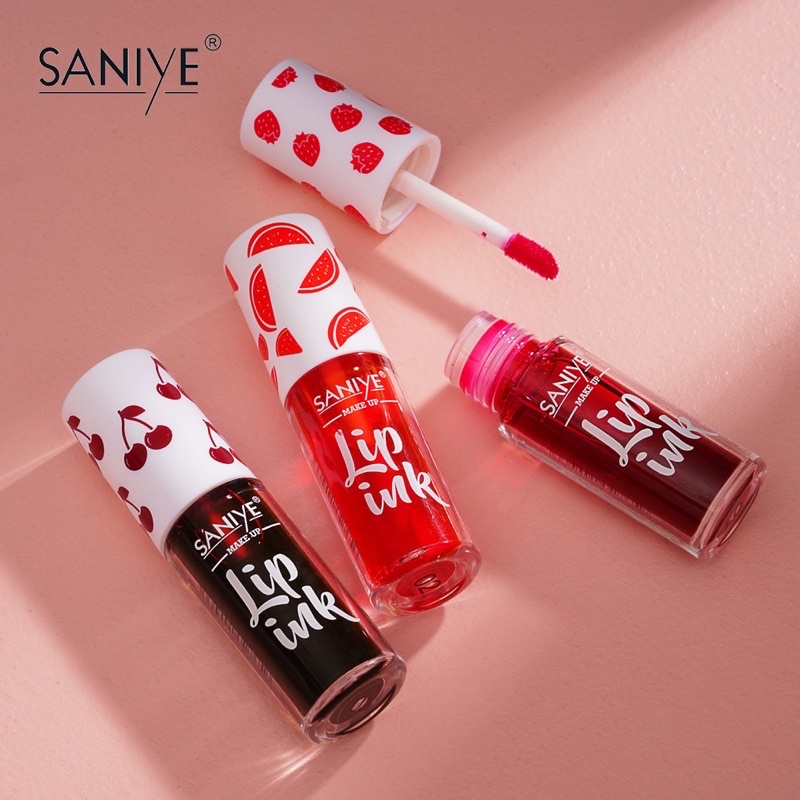 SANIYE L1113 Liptint Tahan Lama Waterproof Lip Tint Serum Lipstik Cair Sehat Ringan【BPOM】