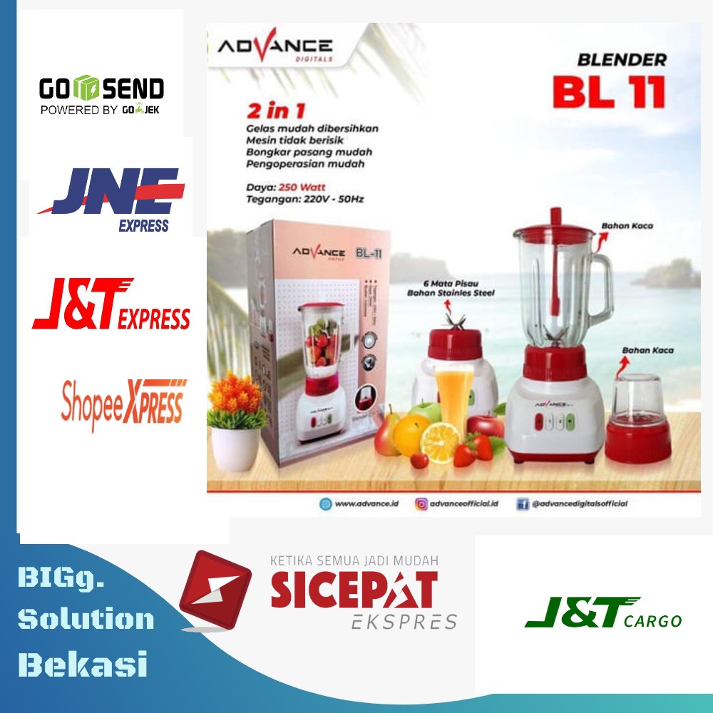 Blender Kaca Advance BL - 11 / Blender 2 in 1 Kaca Advance BL -11